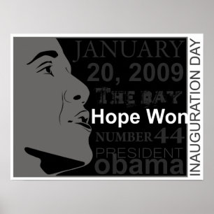 Präsident Obama - Tag der Amtseinführung Poster