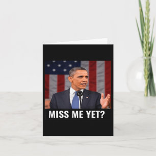 Präsident Obama und die amerikanische Fahne sind e Karte