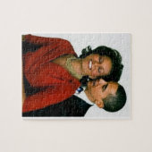 PRÄSIDENT OBAMA UND ERSTER LADY PUZZLE JIGSAW PUZZ (Horizontal)