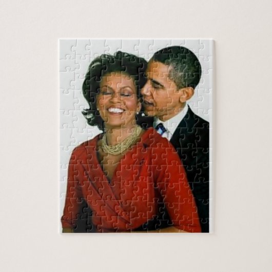 PRÄSIDENT OBAMA UND ERSTER LADY PUZZLE JIGSAW PUZZ (Vertikal)