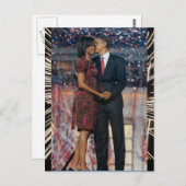 Präsident Obama und Michelle Keepake Postkarte (Vorne/Hinten)