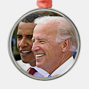 Präsident Obama und Vizepräsident Biden Ornament Aus Metall