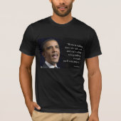 Präsident Obama und Zitat "Make Progress" T-Shirt (Vorderseite)