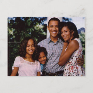 Präsident Obama Unsere erste Postkarte für die Fam