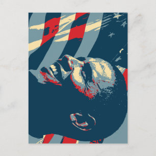 Präsident Obama USA Postkarte