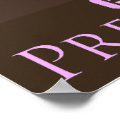 Präsident Obama, Veränderung ist jetzt rosa Poster (Ecke)