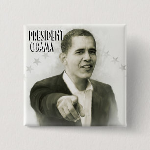 Präsident Obama Vintage Button