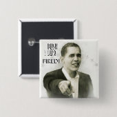 Präsident Obama Vintage Button2 Button (Vorne & Hinten)