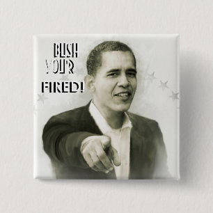 Präsident Obama Vintage Button2 Button