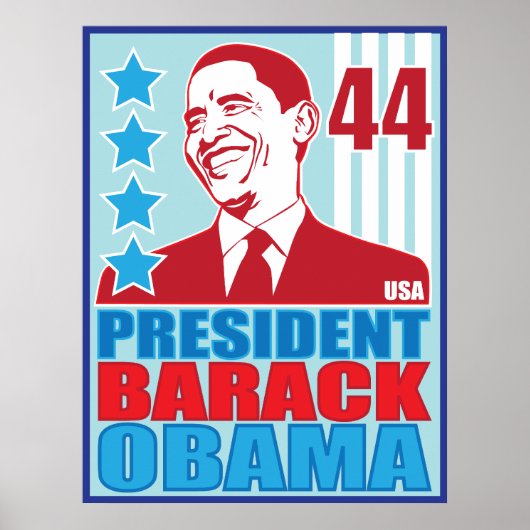 Präsident Obama Vintage Poster (Vorne)