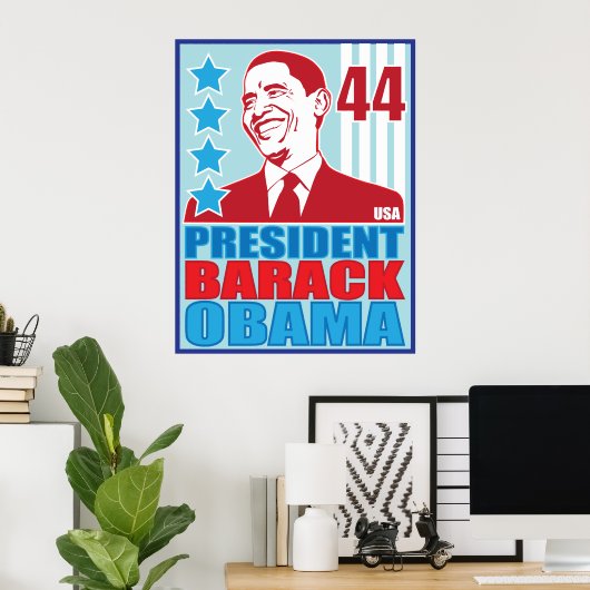 Präsident Obama Vintage Poster (Heimbüro)