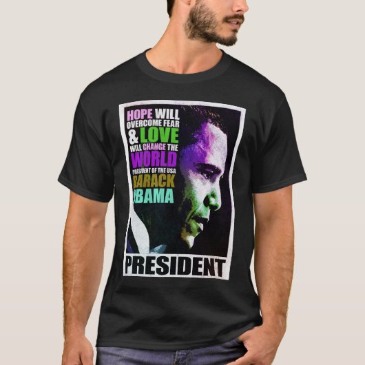 Präsident Obama Vintage T-Shirt (Vorderseite)
