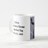 Präsident Obama WALK AUF PENNSYLVANIA-Allee Kaffeetasse (Vorderseite Links)
