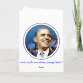 Präsident Obama - Weihnachten 2008 (Rückseite)