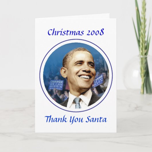 Präsident Obama - Weihnachten 2008 (Vorderseite)
