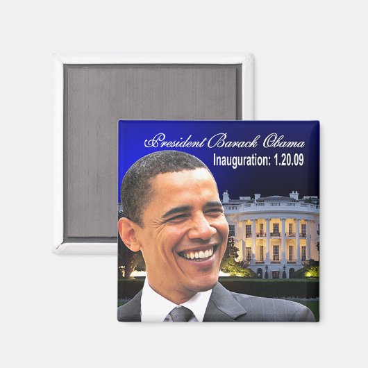 Präsident Obama White House Magnet (Vorderseite/Rückseite)