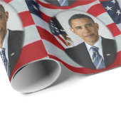 PRÄSIDENT OBAMA-WRAPPING PAPER GESCHENKPAPIER (Rolleneckpunkt)