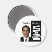 Präsident Obama Zitat Magnet (Vorderseite/Rückseite)