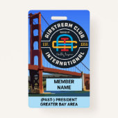 Präsident oder vergangenes Abzeichen Ausweis (Vorderseite)