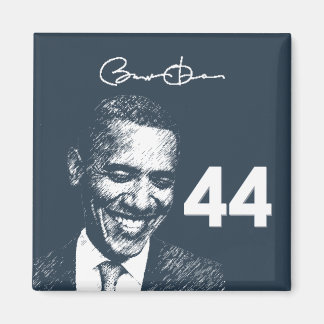 Präsident: Präsident Obama mit Unterschrift Magnet