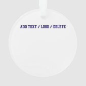 Präsident Proud American Acrylic Ornament (Rückseite)