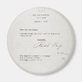 Präsident Richard M. Nixon Resignationsschreiben Magnet (Vorne)