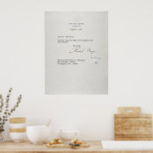 Präsident Richard M. Nixon Resignationsschreiben Poster (Küche)