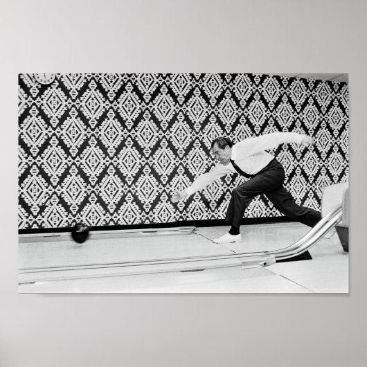 Präsident Richard Nixon Bowling - 1971 Poster (Vorne)