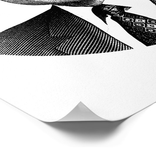 Präsident Richard Nixon Graphic Poster (Ecke)