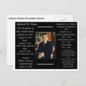 Präsident Richard Nixon Postkarte (Vorne/Hinten)