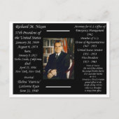 Präsident Richard Nixon Postkarte (Vorderseite)