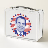 Präsident Richard Nixon US Flagge Metall Brotdose (Rückseite)