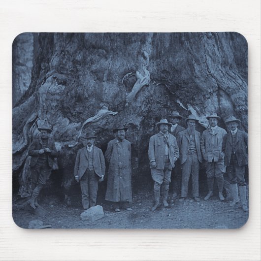 Präsident Roosevelt und John Muir — (Cyan) Mousepad (Vorne)