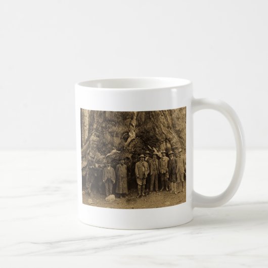 Präsident Roosevelt und John Muir (Sepia) 1903 Kaffeetasse (Rechts)