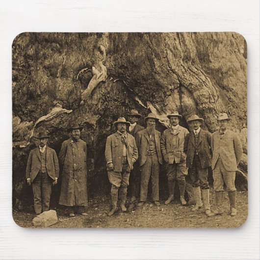 Präsident Roosevelt und John Muir unter (Sepia) Mousepad (Vorne)