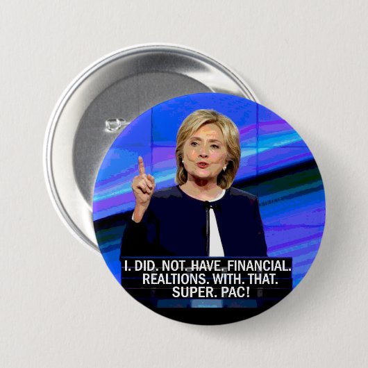 Präsident Super-Pac Button (Vorne & Hinten)