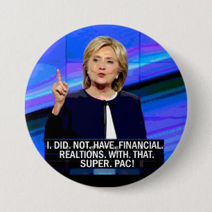 Präsident Super-Pac Button
