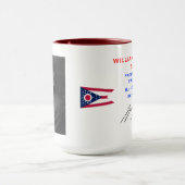 Präsident Taft Portrait u. Tatsachen-Tasse Tasse (Zentrum)