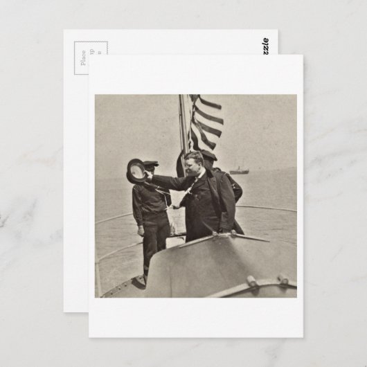 Präsident Teddy Roosevelt zu Algonquin Bull Moose Postkarte (Vorne/Hinten)