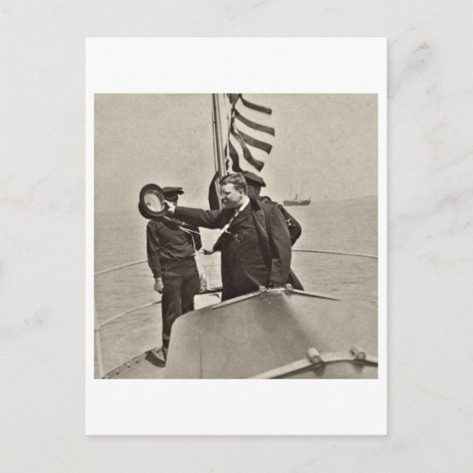 Präsident Teddy Roosevelt zu Algonquin Bull Moose Postkarte (Vorderseite)