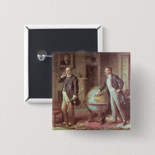 Präsident Theodore Roosevelt Button (Vorne & Hinten)