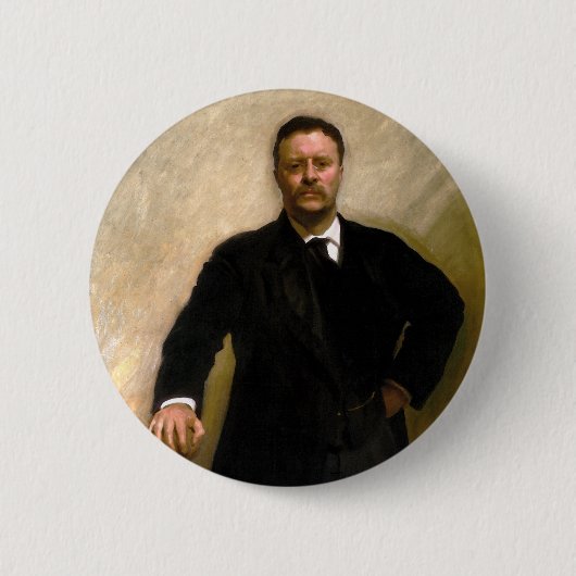 Präsident Theodore Roosevelt John Singer Sargent Button (Vorderseite)