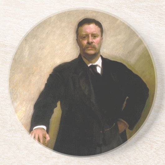 Präsident Theodore Roosevelt John Singer Sargent Sandstein Untersetzer (Vorne)