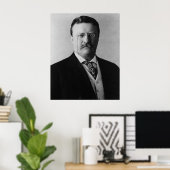 Präsident Theodore Roosevelt Portait Poster (Heimbüro)