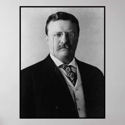 Präsident Theodore Roosevelt Portait Poster (Vorne)