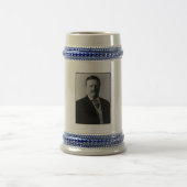 Präsident Theodore Roosevelt Portrait Beer Stein Bierglas (Mittel)