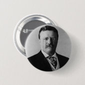 Präsident Theodore Roosevelt Portrait Button (Vorne & Hinten)