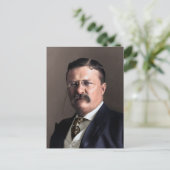 Präsident Theodore Roosevelt Postkarte (Stehend Vorderseite)