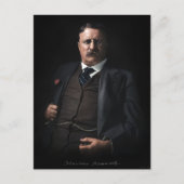 Präsident Theodore Roosevelt Postkarte (Vorderseite)