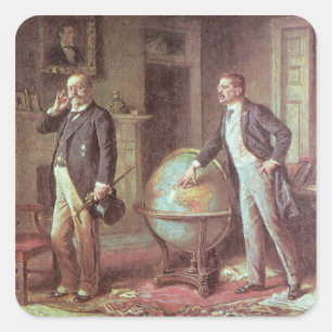 Präsident Theodore Roosevelt Quadratischer Aufkleber